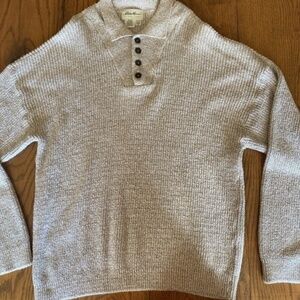 EDDIE BAUER PULLOVER 4 BUTTON SWEATER